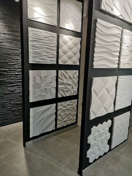 PANEL OZDOBNY GIPSOWY KAMIEŃ 3D WZORY DO WYBORU