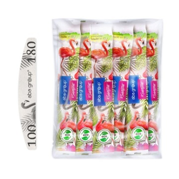 ABA GROUP 10x pilnik do paznokci ŁÓDKA FAT 100 180