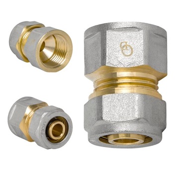 ZŁĄCZKA MUFOWA ŁĄCZNIK PEX ALUPEX SKRĘCANA GW 1x25 SKR DIAMOND