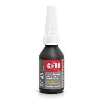CX80 RC43 KLEJ ANAEROBOWY DO METALU I POŁĄCZEŃ GWINTOWANYCH 10ML NIEB.