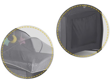 ДВУХУРОВНЕВАЯ СКЛАДНАЯ ДОРОЖНАЯ кроватка С МАТРАСОМ, ВОСПРОИЗВЕДЕНИЕМ + АКСЕССУАРЫ