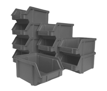 Skrzynka pojemnik kuweta 440x285x210 zestaw 10 szt