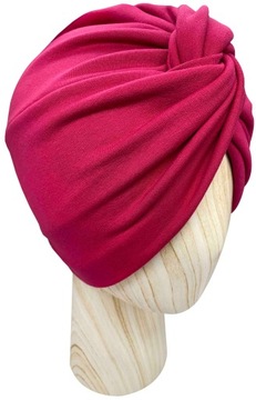 Хлопковая шапка Turban Twist Raspberry