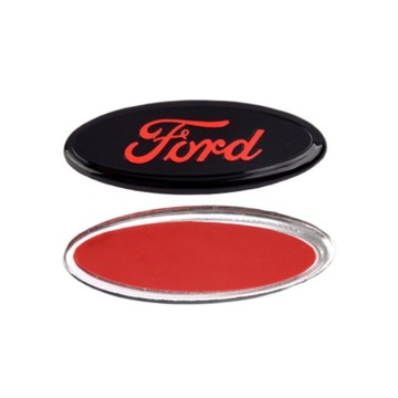 Emblemat Alloy nakładka naklejka na kierownicę z logo Ford czarny 5.9*2.4cm