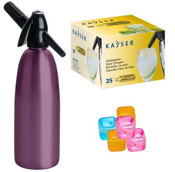 SYFON SATURATOR DO WODY SODOWEJ CO2 1L +25 NABOJÓW