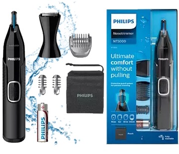 MASZYNKA DO GOLENIA PHILIPS TYMER DO BRWI NOSA USZU I MODELOWANIA + ETUI