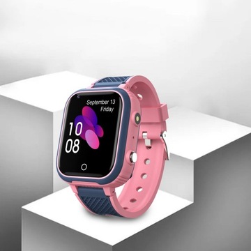 IP67 Kids Smart Watch Tracker GPS WIFI Video Pink