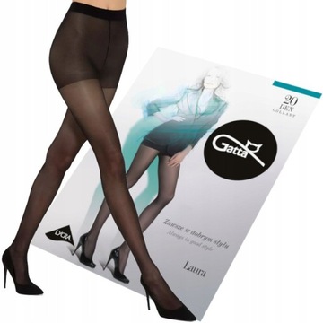 GATTA RAJSTOPY LAURA 20 DEN r.5-XL NERO