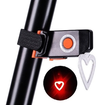 LAMPKA ROWEROWA TYLNA LED ŁADOWANIE USB MOCNA
