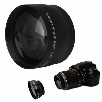 Телеконвертер с телеобъективом 52 мм 2.0 для фотоаппарата Nikon