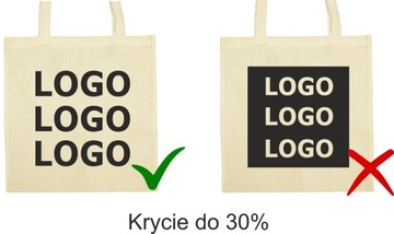 TORBA BAWEŁNIANA Z NADRUKIEM LOGO DŁ. UCHO 50 szt