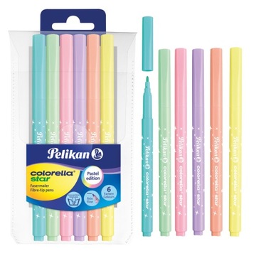 Mazaki pisaki Colorella Star pastel 6szt PELIKAN