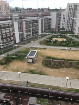 ZESTAW SIATKA NA BALKON PRZECIW PTAKOM GOŁĘBIE 3x3