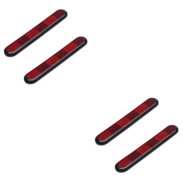 СВЕТООТРАЖАЮЩИЕ НАКЛЕЙКИ НА БАМПЕР АВТОМОБИЛЯ 4 ШТ.