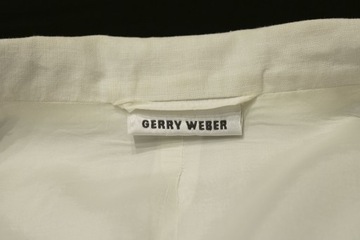 GERRY WEBER Кремовый жакет с бежевой отделкой лен 100%*48 50