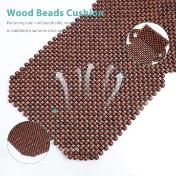 ПОДУШКИ НА АВТОМОБИЛЬНЫЕ СИДЕНЬЯ ПРОХЛАДНЫЕ ЛЕТНИЕ ДЕРЕВЯННЫЕ ПОДУШКИ ПОДУШКИ С БУСАМИ