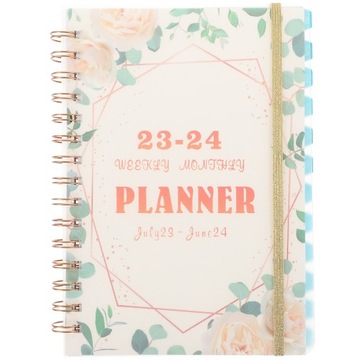 2023 AGENDA BOOK PRZENOŚNY PLANER NOTATNIK PROJEKT ORGANIZER NOTATNIKA SPINACZ