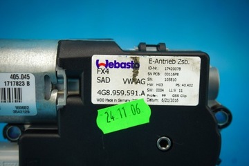 MOTOR STŘEŠNÍHO OKNA AUDI A6 4G A7 4G8 FACELIFT 4G8959591A