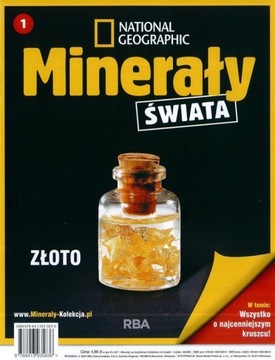 KOLEKCJA MINERAŁY ŚWIATA nr 1 - ZŁOTO