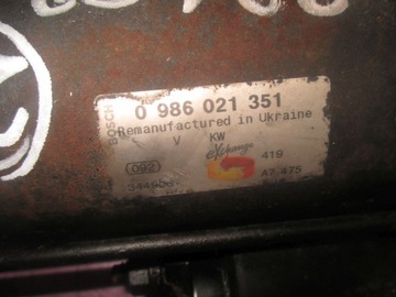FORD TRANSIT 2.4 TDDI 00R. 120KM 0986021351 STARTÉR