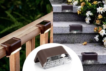 4x ВОДОНЕПРОНИЦАЕМЫЙ СОЛНЕЧНЫЙ СВЕТОДИОДНЫЙ НАРУЖНЫЙ САДОВЫЙ ЛЕСТНИЧНЫЙ СВЕТИЛЬНИК