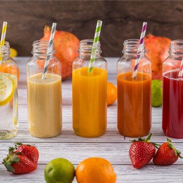 Трубочки бумажные MIX разноцветные в полоску ЭКО 195х8мм CHILDREN'S DAY 100 шт.