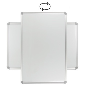 Белая магнитная доска для сухого стирания 90х60.