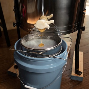 Двойное сито для меда, нержавеющая сталь.