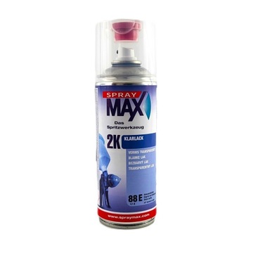 LAKIER BEZBARWNY POŁYSK 2K + UTWARDZACZ AUTO K SPRAY MAX 400ML