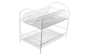 Suszarka do naczyń 2 poziomy 40cm biała