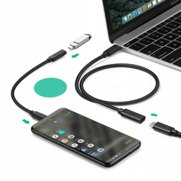 UGREEN кабель-удлинитель USB-C 4K FULL HD ПРОЧНОЕ КАЧЕСТВО