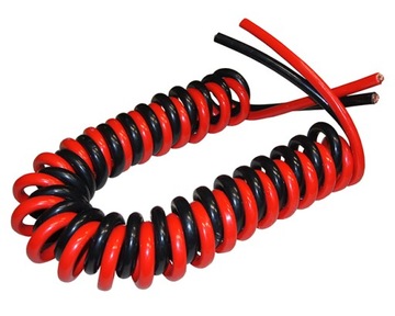 Przewód Spiralny Kabel NATO 24V 4M TIR bez wtyczek