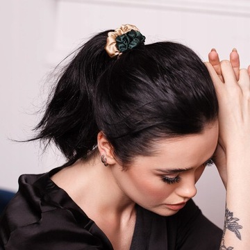 Jedwabna gumka do włosów zestaw 2 sztuk ALMANIA