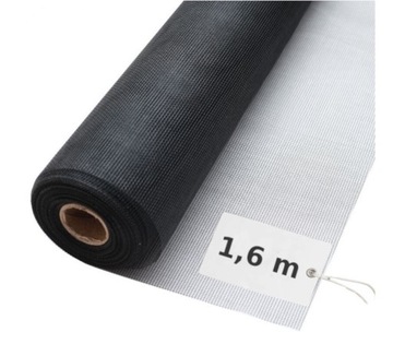 SIATKA DO MOSKITIER PRZECIW OWADOM 160CM CZARNA 1M