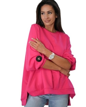 Bluza oversize mucha różowa Me Gusta