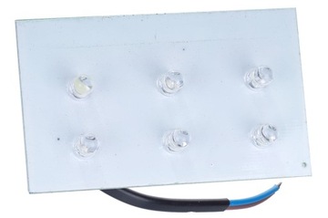 Żarówka płytka wkład LED moduł 230V 1W zimna