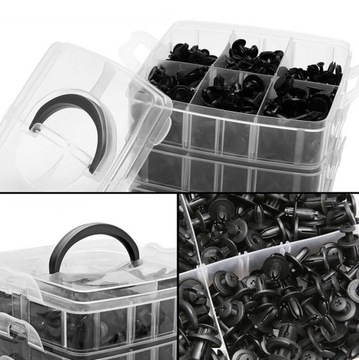 ЗАЖИМЫ ШТИФТЫ НАБОР ЗАЖИМОВ ДЛЯ ОБИВКИ АВТОМОБИЛЯ + СЪЕМНИК 675 ЭЛ.