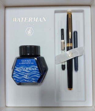 Komplet Waterman Hemisphera czerń GT+atrament