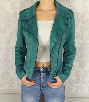 #КУРТКА-РАДИАТОР ЖЕНСКАЯ ЗАМШЕВАЯ - МОЛНИИ - ZARKA