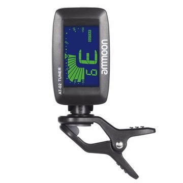 Электрический тюнер ammoon AT-02, три цвета на клипсе