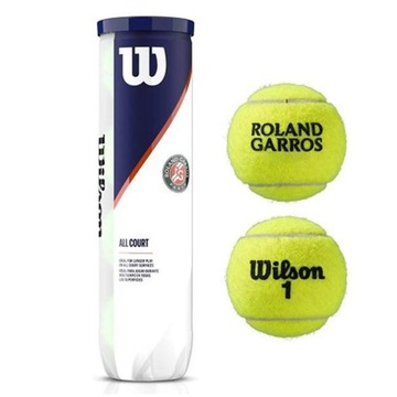 Piłki do tenisa ziemnego Wilson Roland Garros All Court 4 szt. WRT116400