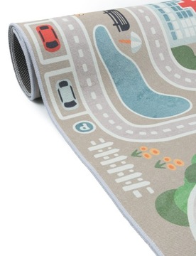 ОЧЕНЬ БОЛЬШОЙ детский ковер для детского сада 200х300 УЛИЦЫ дорога ГОРОД