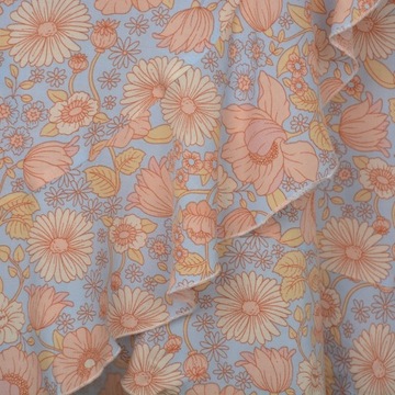 БОХО ЛЕТНЯЯ ШИФОНОВАЯ ЮБКА С ЦВЕТАМИ