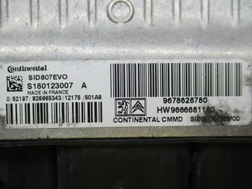 CITROEN C4 1.6 E-HDI ŘÍZENÍ MOTORU 9678628780