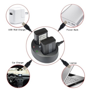 USB ЗАРЯДНОЕ УСТРОЙСТВО НА 2 АККУМУЛЯТОРА для CANON EOS 4000D