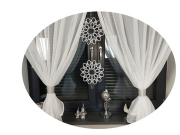 ZAWIESZKA AŻUROWA OZDOBA AŻUR ORNAMENT GIRLANDA GLAMOUR WZÓR 2 KRYSZTAŁEK