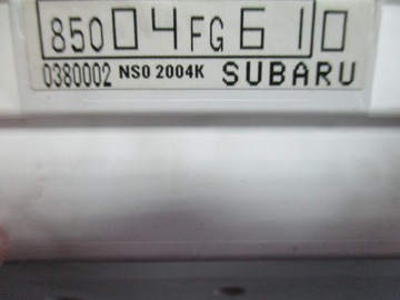 PŘÍSTROJOVÁ DESKA BUDÍKY SUBARU IMPREZA 85004FG61