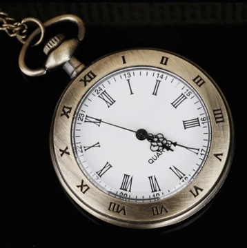 Римские карманные часы, компас - стиль ретро - бронза