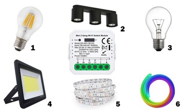 TUYA WIFI РЕЛЕ MINI V3 ДВОЙНОЕ