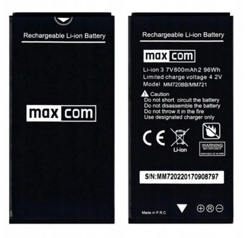 ОРИГИНАЛЬНЫЙ АККУМУЛЯТОР MAXCOM MM720 MM721